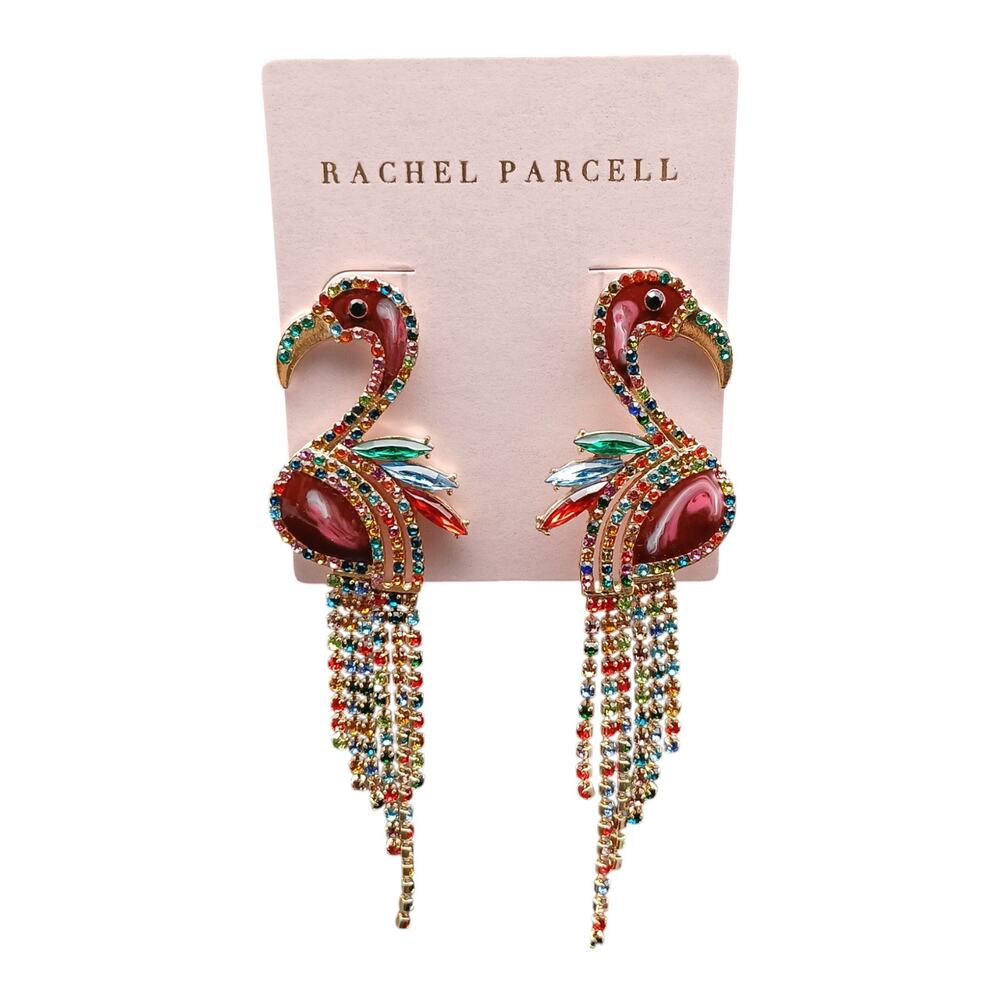 Rachel Parcell Flamingo Statement Earrings – NWT